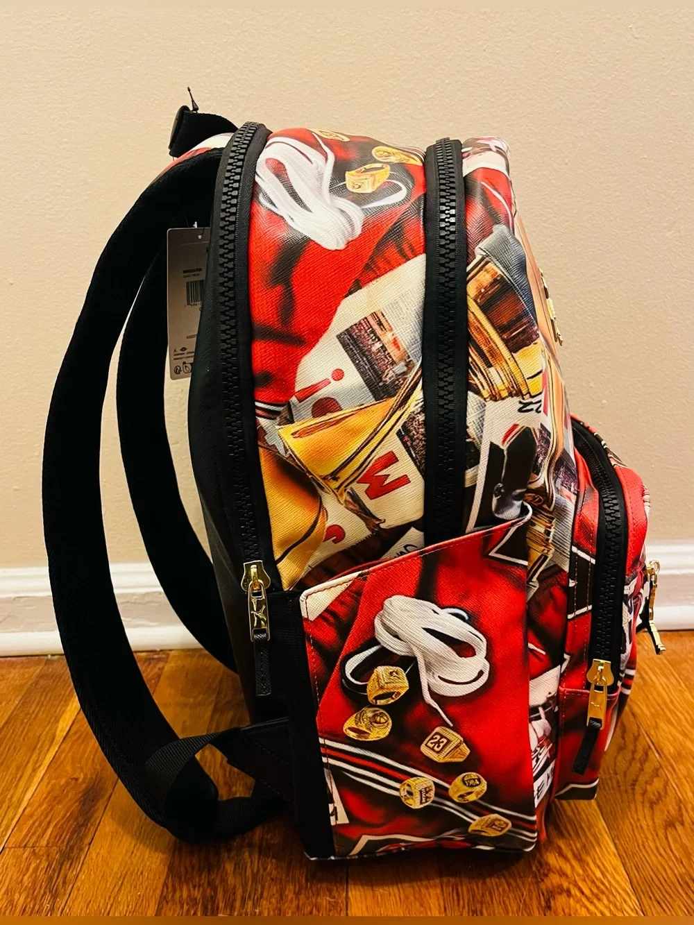 Jordan Borough Graphic Black/Multi Color Backpack  MA9220-K90
